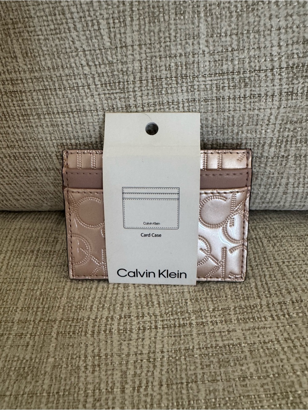 Calvin Klein metallic Pink/ rose gold Card Wallet
